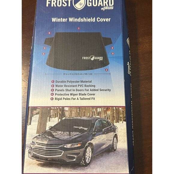 FrostGuard Plus Winter Windshield Cover Durable Polyester Water Resistant NEW - Picture 4 of 4